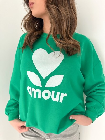 Sweat / Pull Amour - Vert 
