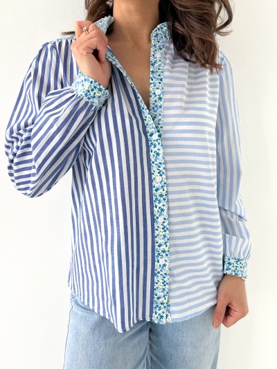 Chemise Rayures Bohème -...
