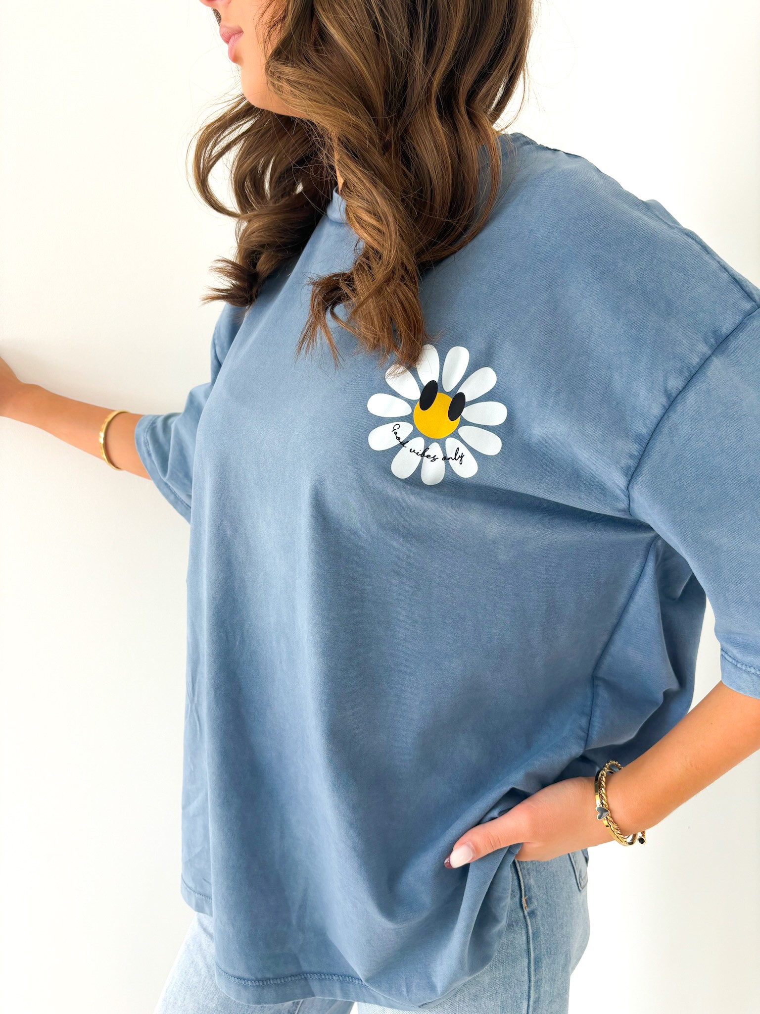 T-shirt Good vibes only (100% coton)