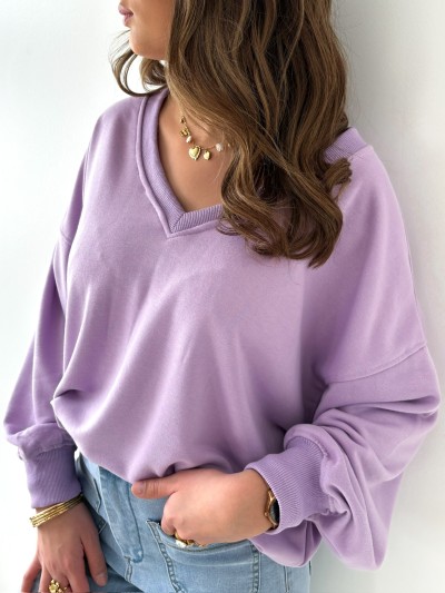 Pull col v Marie - lilas