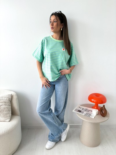 T-shirt love smile (95%...