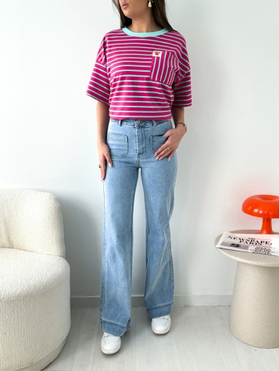 JEANS ELENA Flare -...