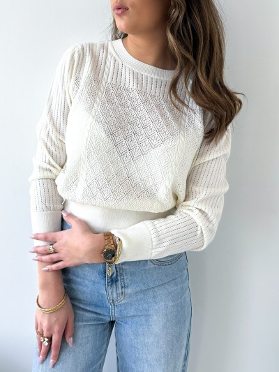 Haut en maille - Beige