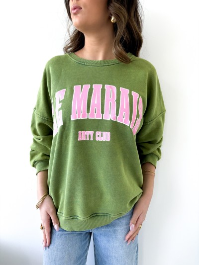 Sweat Le Marais - vert clair