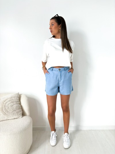 Short Laure - Bleu bic