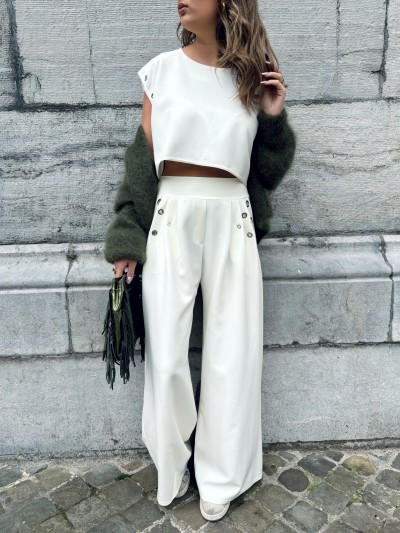 Pantalon joy - Wit
