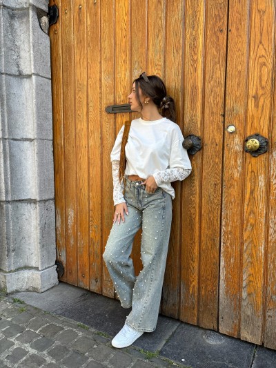 Jeans ANNA avec perle