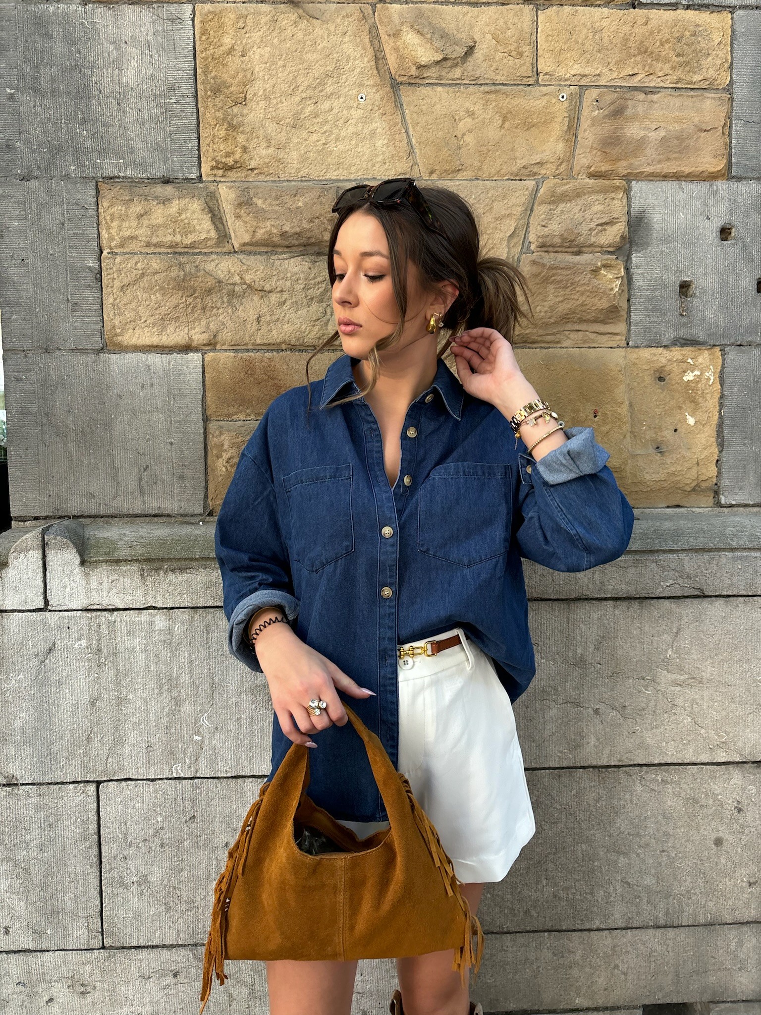 Chemise en denim chic