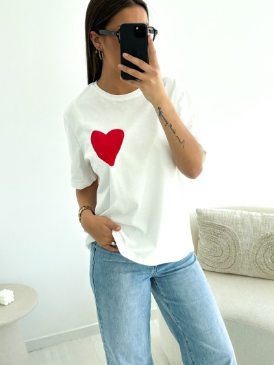 T-Shirt Love Today - Weiß