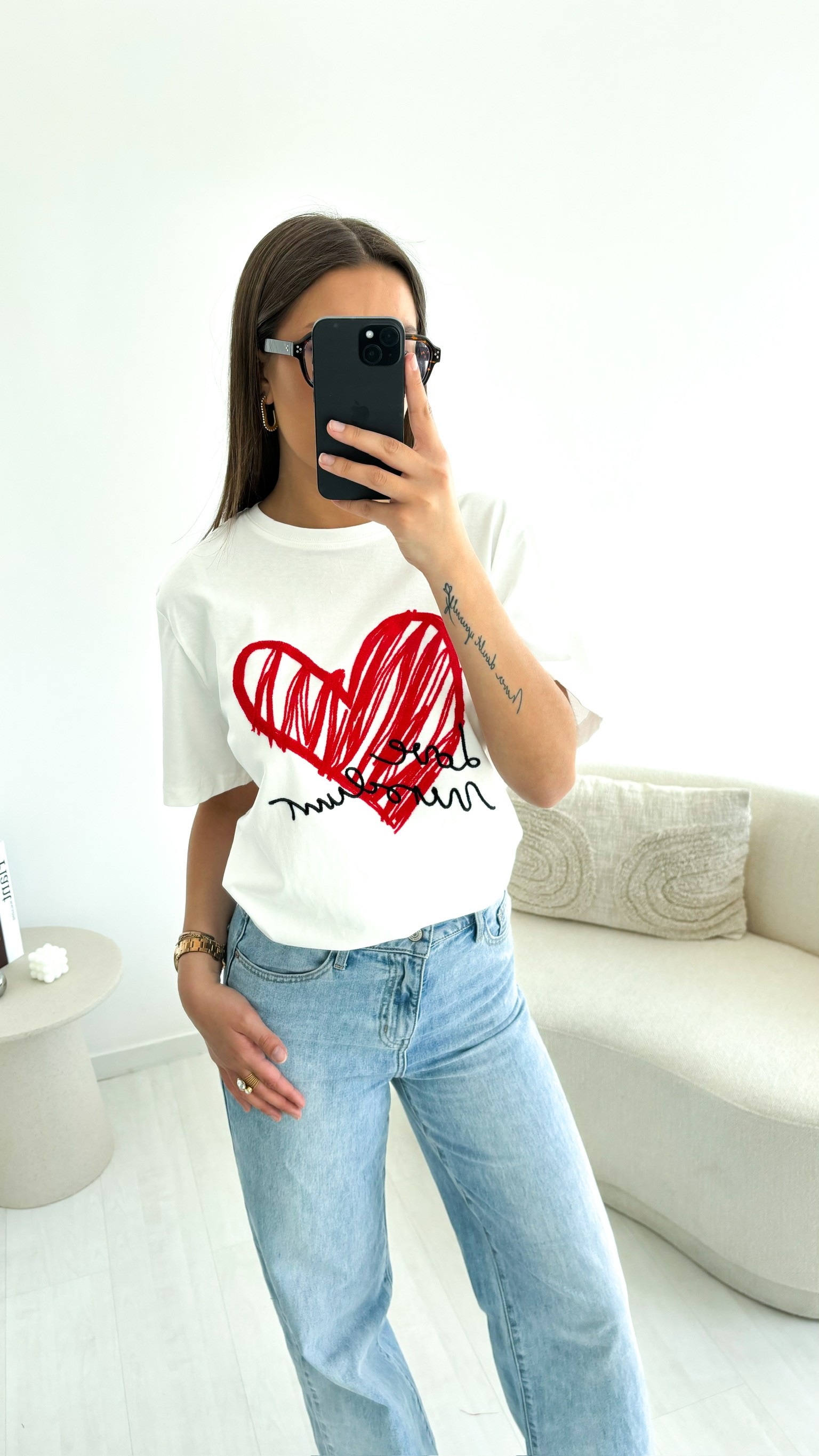 T-Shirt Brodé Love Muse