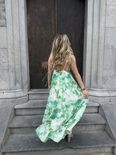 Robe longue Paloma - vert...