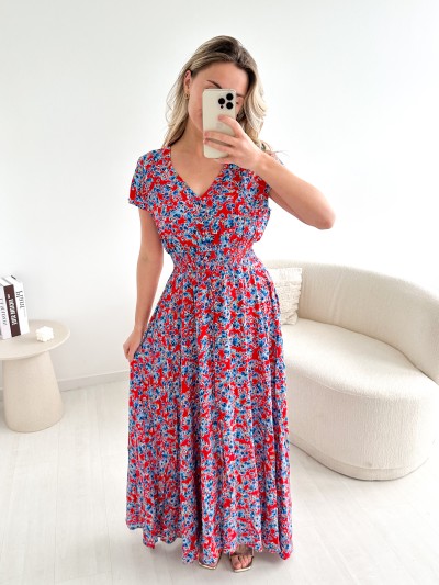Robe longue Lisa - Rouge