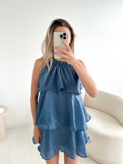 Robe Voile Erika - Bleu canard