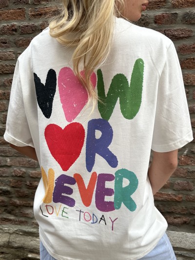 T-Shirt Love Today - Blanc