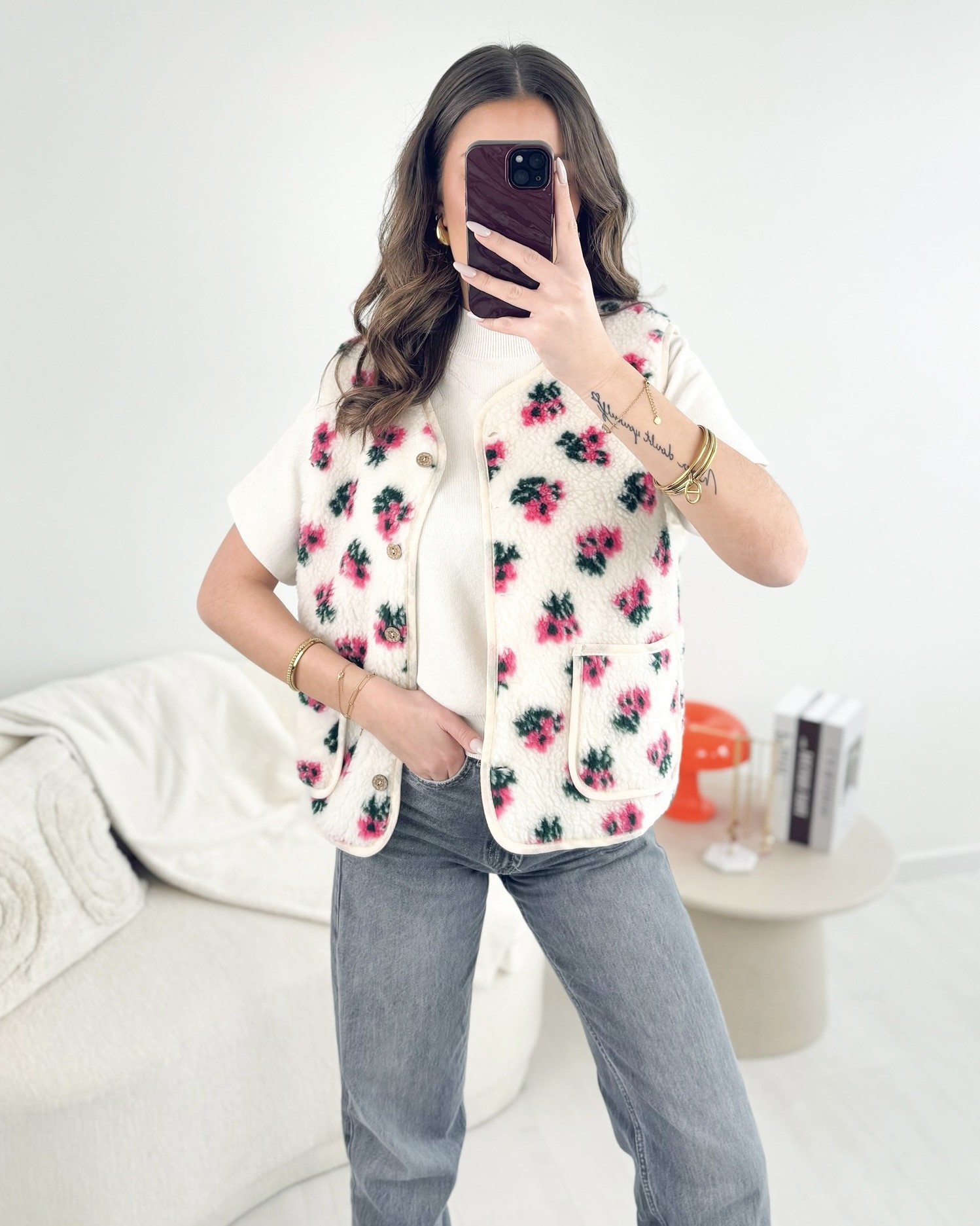 Gilet Lucie fleuri