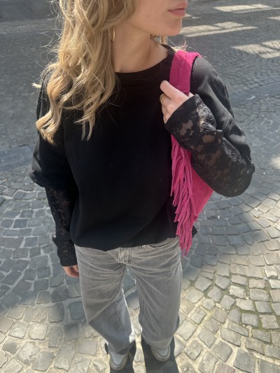 T-shirt Kelly en dentelle -...