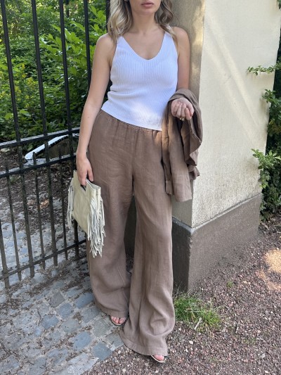 Pantalon Lin décontracté
