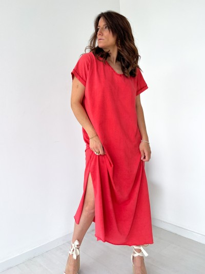 Robe T-shirt Odile - Rot
