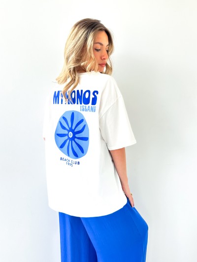 T-shirt Mykonos - Weiß