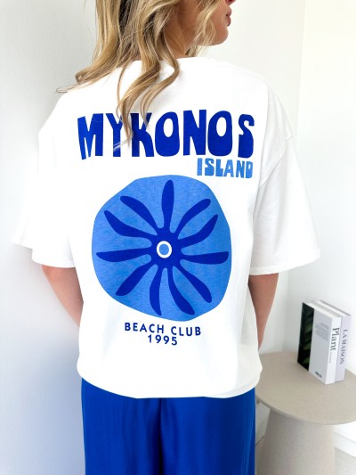 T-shirt Mykonos - Weiß