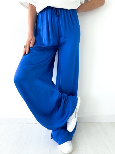 Pantalon fluide Musa - Bleu...