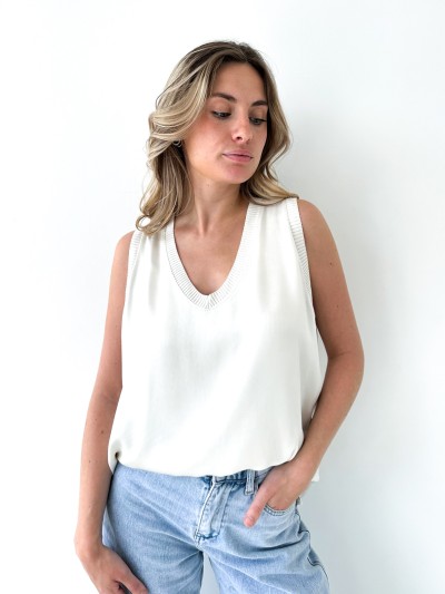 Top Cléa - Blanc