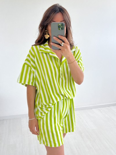 Ensemble Lina - ligné vert...