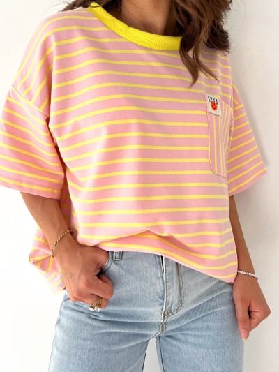 T-shirt love smile (95%...