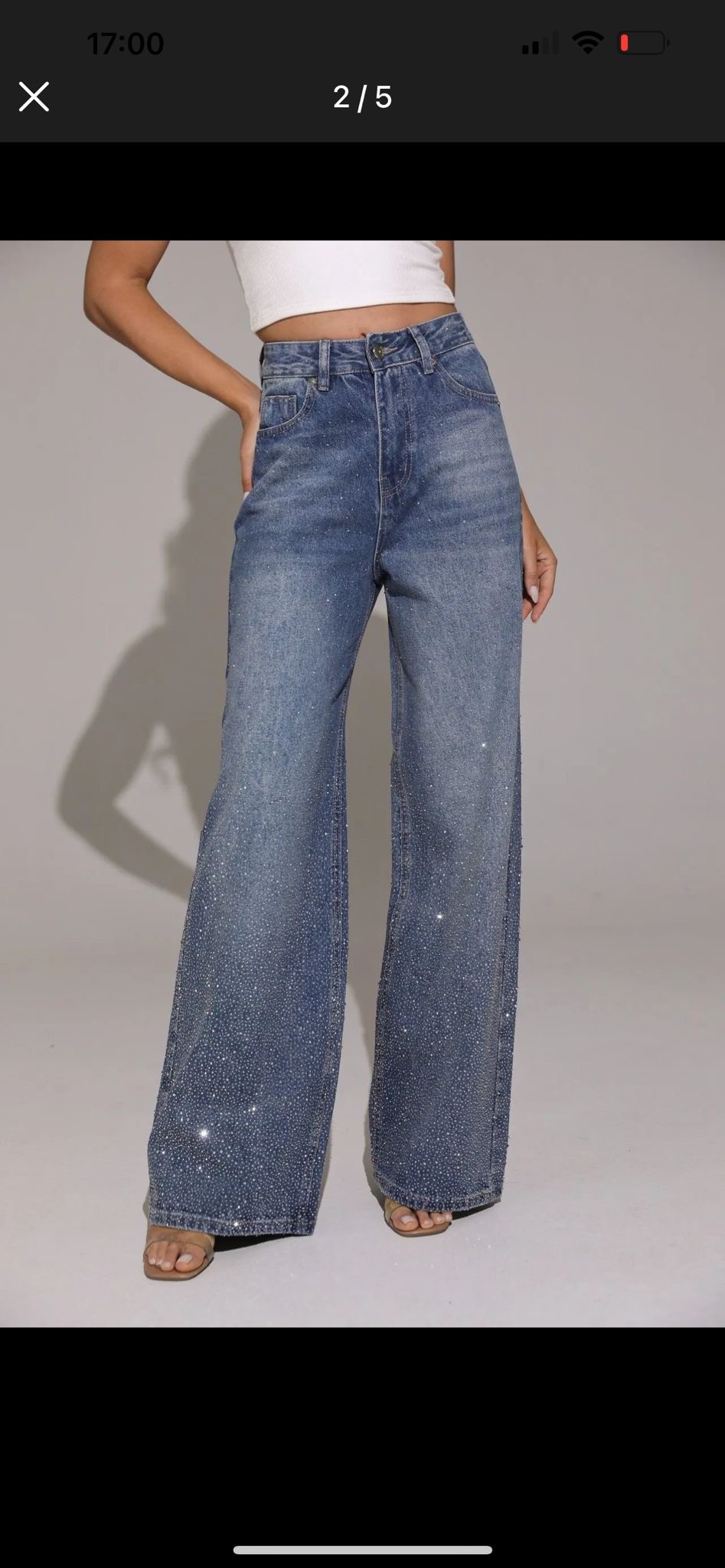 Jean Large Nova à strass