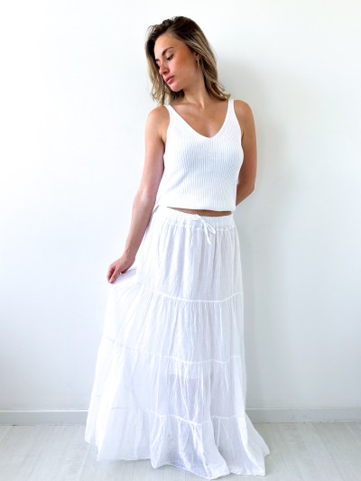 Jupe Alba 100% Coton - Wit