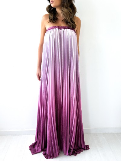 Robe Bustier Amara - Prune