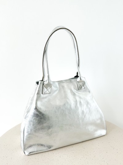 Sac Cabas - argenté