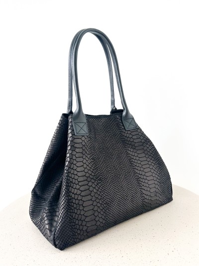 Sac caca effet croco - Zwart