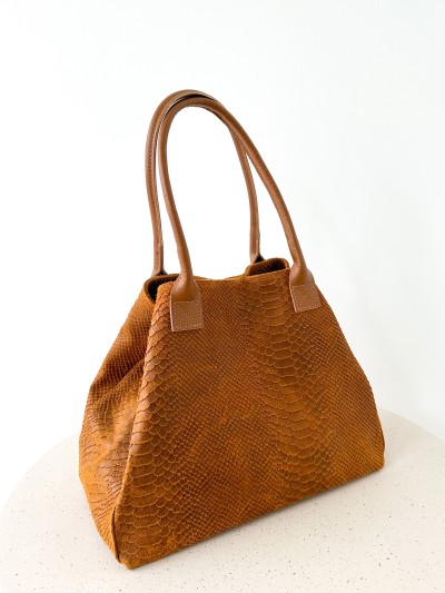 Sac cabas effet croco - Kamel
