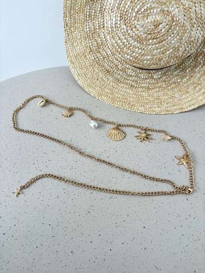Ceinture coquillage - Golden