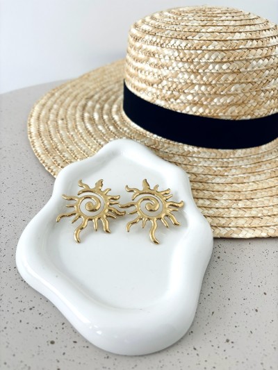 Boucles d'oreilles soleil -...