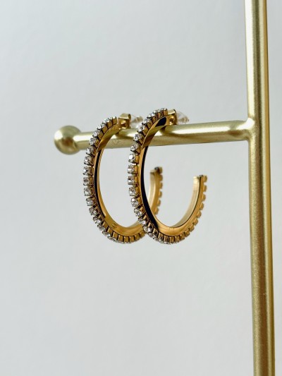 Medium stass Creolen