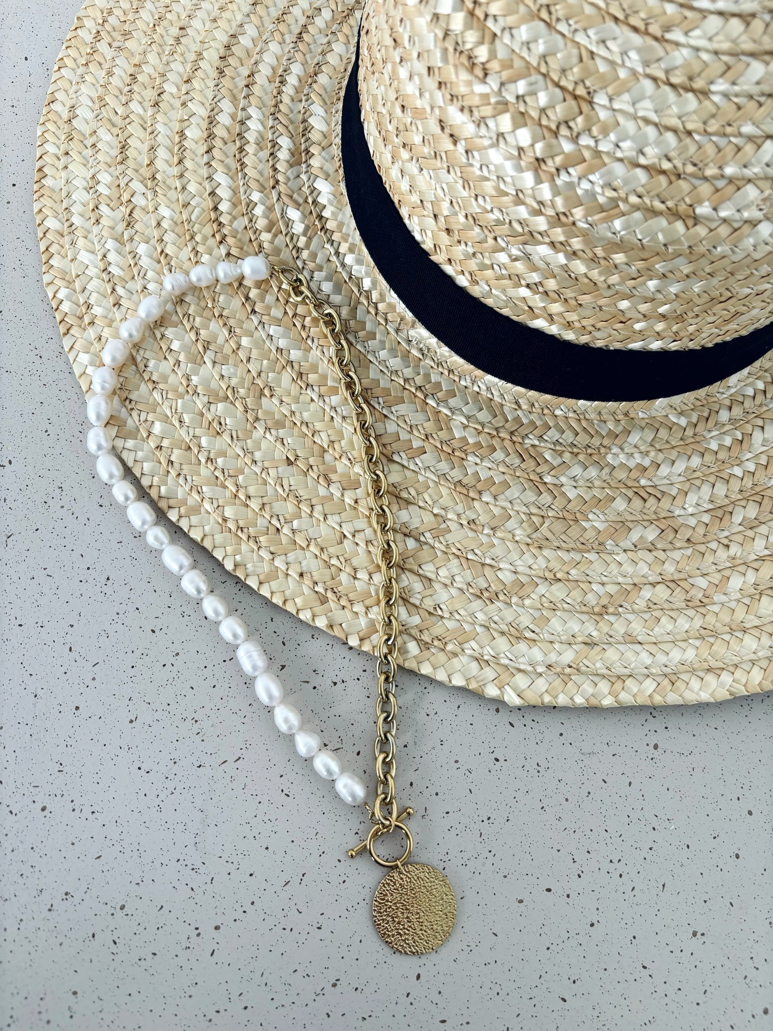 Collier duo médaille