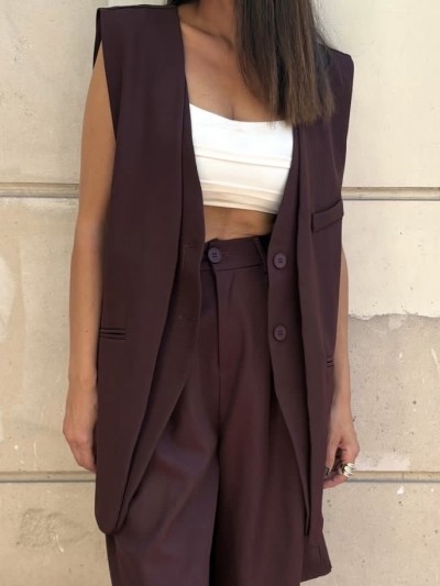 Gilet Noemy - Bordeaux 