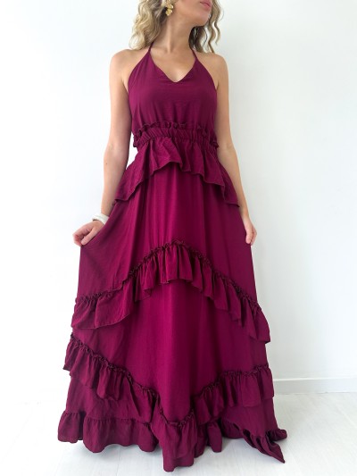 Robe Alina - bordeaux 