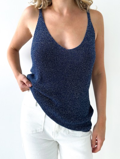 Top Célya - Marineblauw