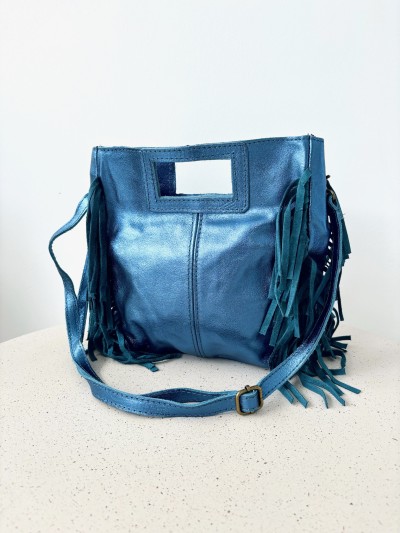 Tasche „Mare“ aus glitzerndem Leder