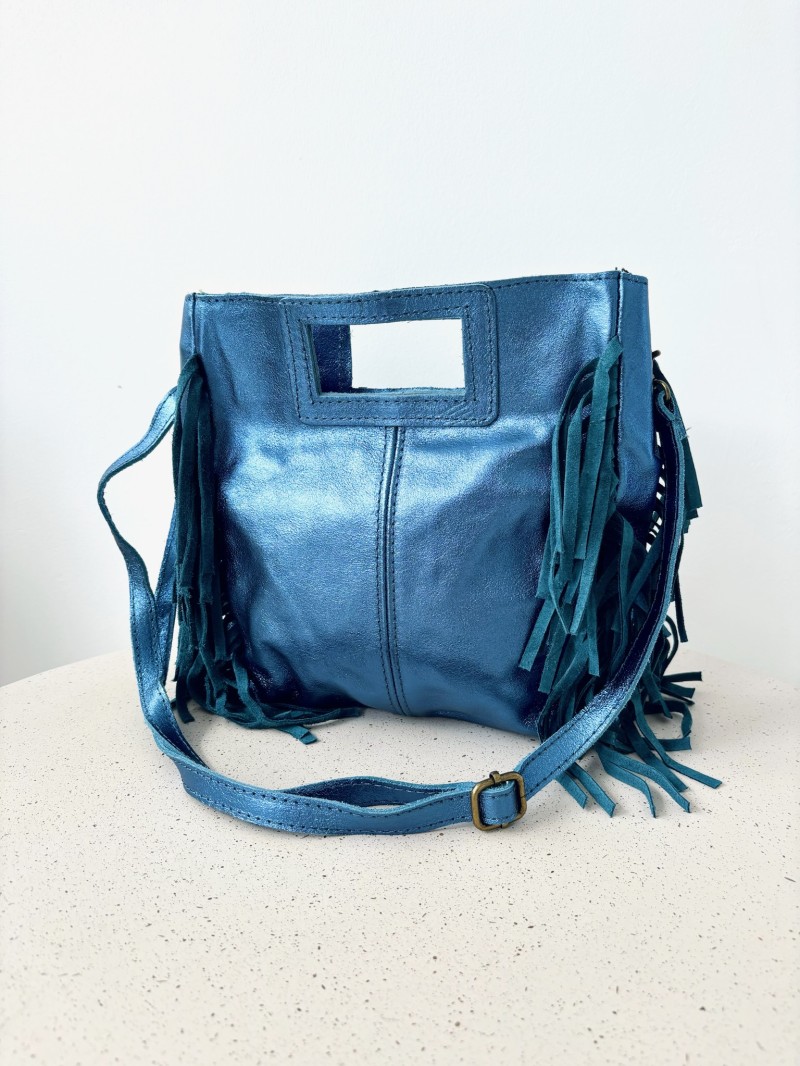 Tasche „Mare“ aus glitzerndem Leder