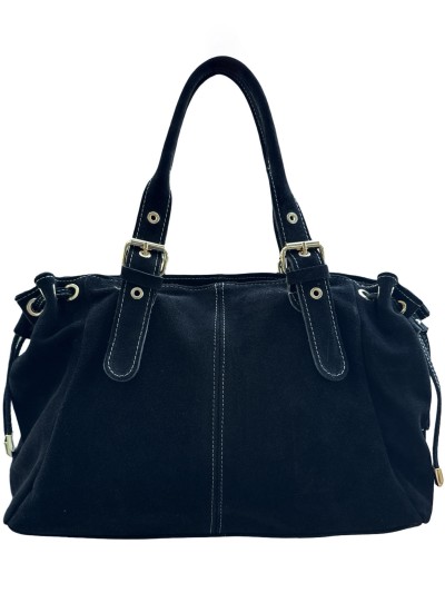 Sac Grand Lulu en daim - Noir