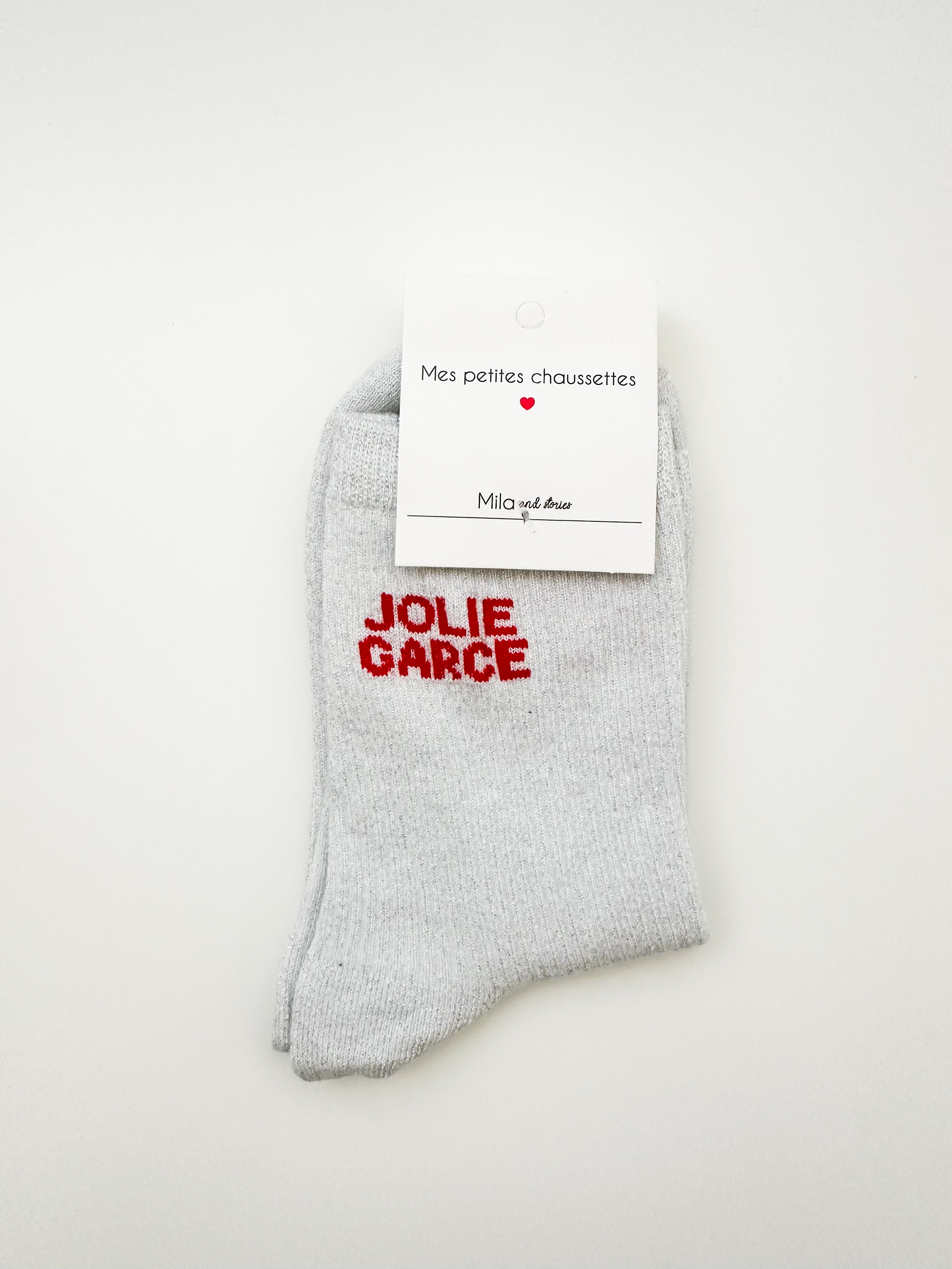 Chaussettes à paillettes jolie garce