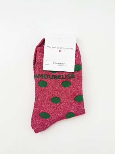 Chaussettes à paillettes à...