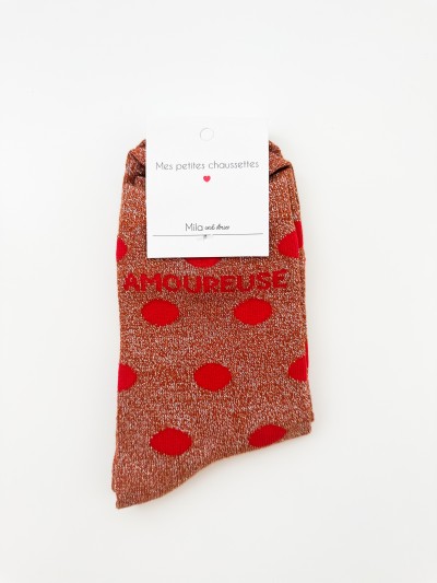 Chaussettes à paillettes à...