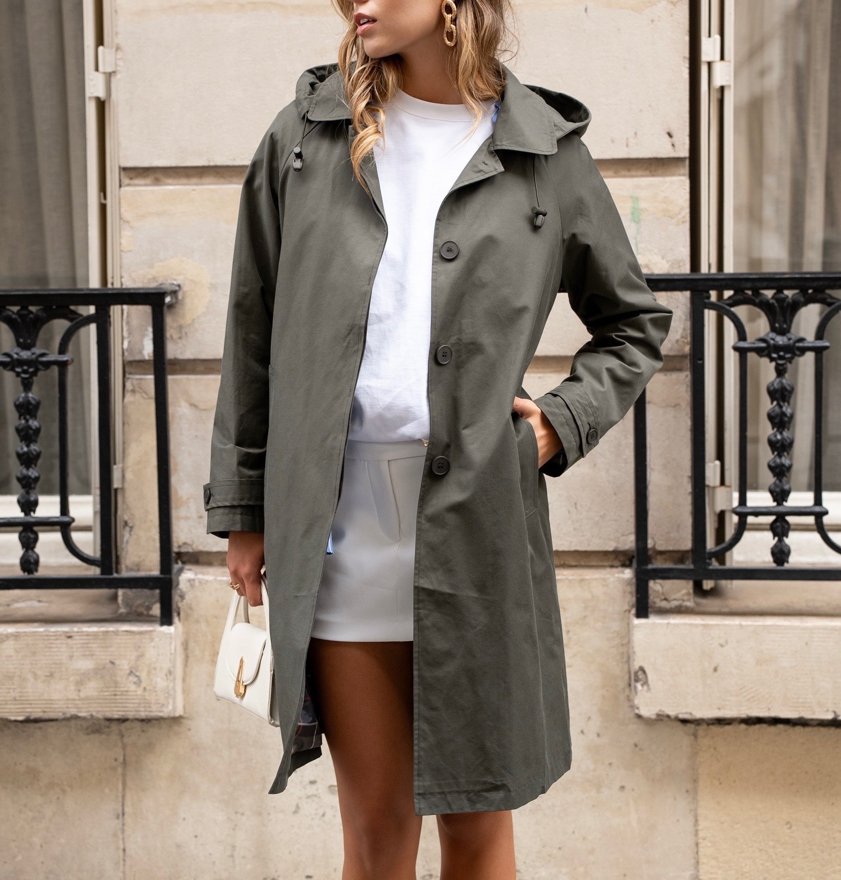 Lange Regenjacke Bamour