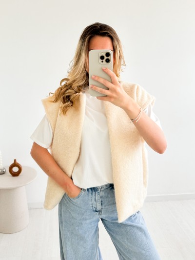 Gilet Mila - Gebroken wit
