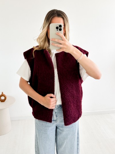 Gilet Mila - bordeaux 